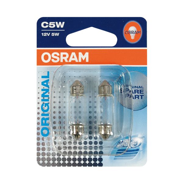 Osram Kfz Autolampe 12V C5W Original Line, 2 Stück
